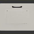 White Decorative Trash Bin With Intricate Hollow Out Pattern For Household Use