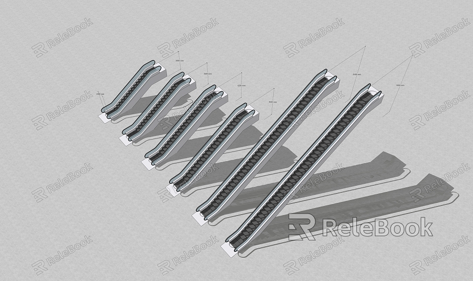 Modern elevator commonly used escalator model