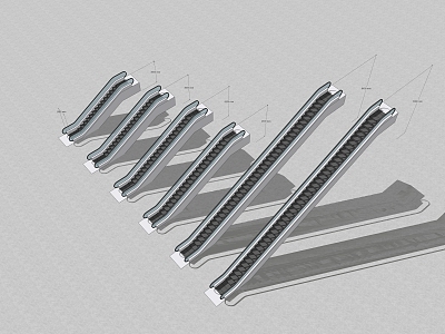 Modern elevator commonly used escalator model