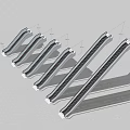 Modern elevator commonly used escalator 3d model