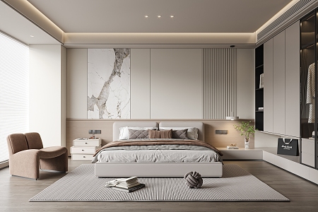 Modern Bedroom 3d model