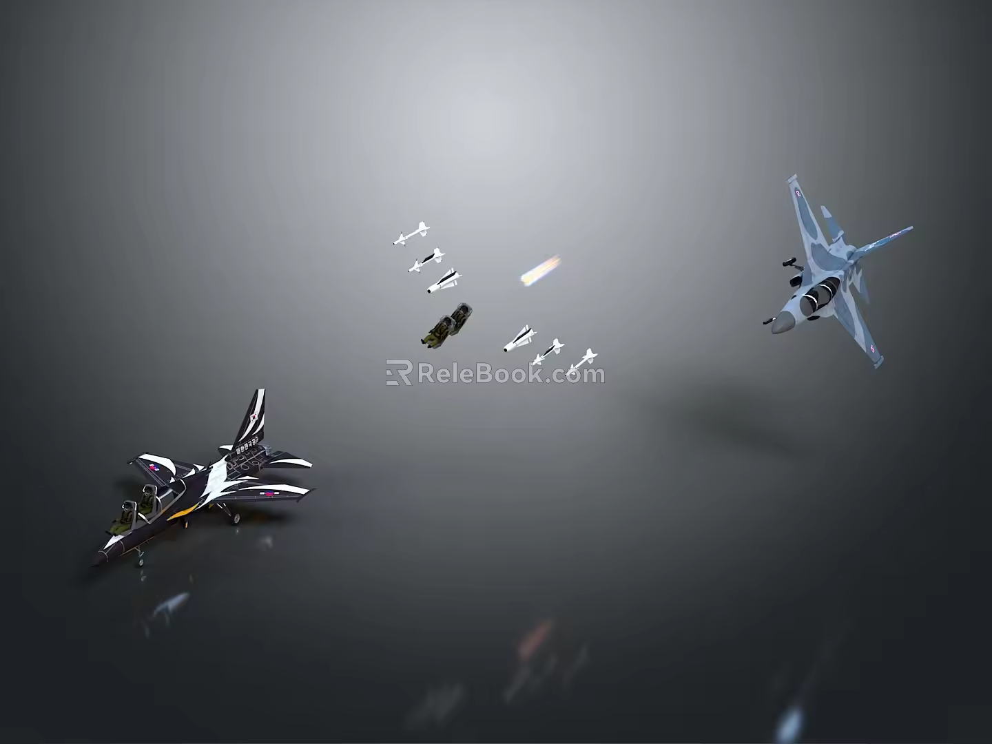 Modern Fighter Next Generation Aircraft 3d model