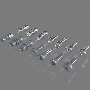 Hexagon Socket Screw Fastener Hardware Screw 3d model