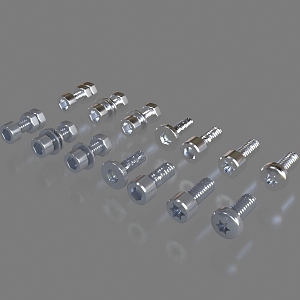 Hexagon Socket Screw Fastener Hardware Screw 3d model