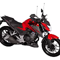 Red and Black Motorcycle With Sleek Design Sporty Bodywork And Black Wheels