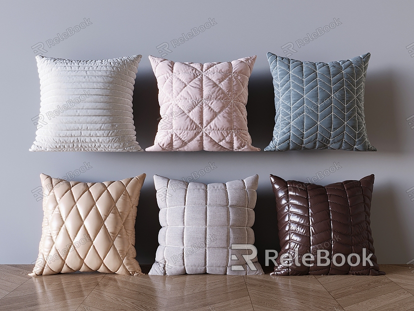 Modern Pillow Pillow Backrest Fabric Soft Decoration model