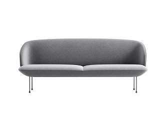 Modern double sofa 3d model