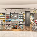 Modern Maternal and Baby Store Nursery Store Children's Store Maternal and Infant Products Cashier Display Cabinet Shelf Counter 3d model