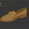 Elegant Women's Pink Loafers with Gold Chain Decoration and Comfortable Casual Style