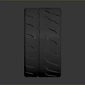 Stylish Car Wheel With Metallic Silver Spoke Rim And Black Treaded Tire Automotive Part