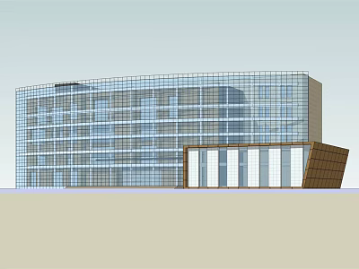 Modern Office Building Exterior Design With Glass Facade And Contemporary Architectural Style 3d model