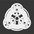 Hardware Tools Metal Gear Set With Interlocking Toothed Gears And Precision Mechanical Structure 3d model
