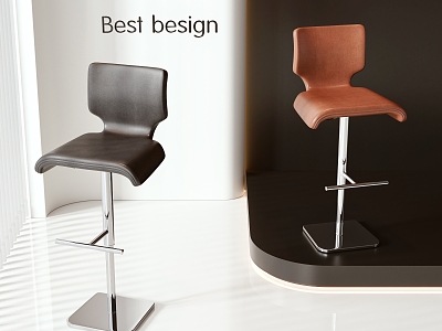 Modern Bar Chair 3d model