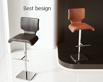 Modern Bar Chair 3d model