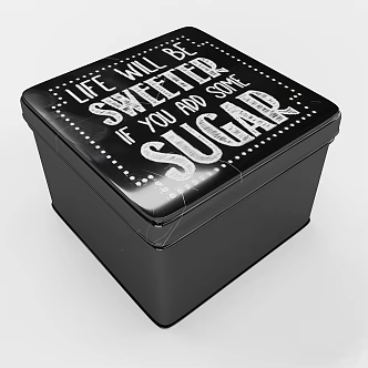Iron Box Gift Box Candy Box Packaging Box 3d model
