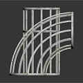 Three White Coated Metal Mesh Decorative Containers For Home Decor