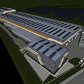 Modern Industrial Park Modern Office Building Modern Science and Technology Park Factory Building Guard Multi-storey High-rise 3d model