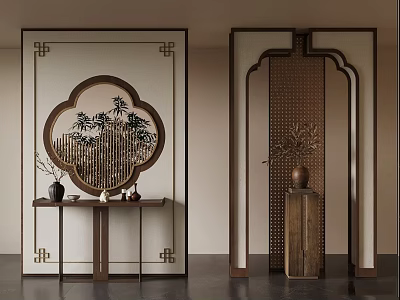 New Chinese-style Partition New Chinese-style Entrance Partition End View Cabinet Song-style Partition Screen Song-style New Chinese-style Entrance 3d model