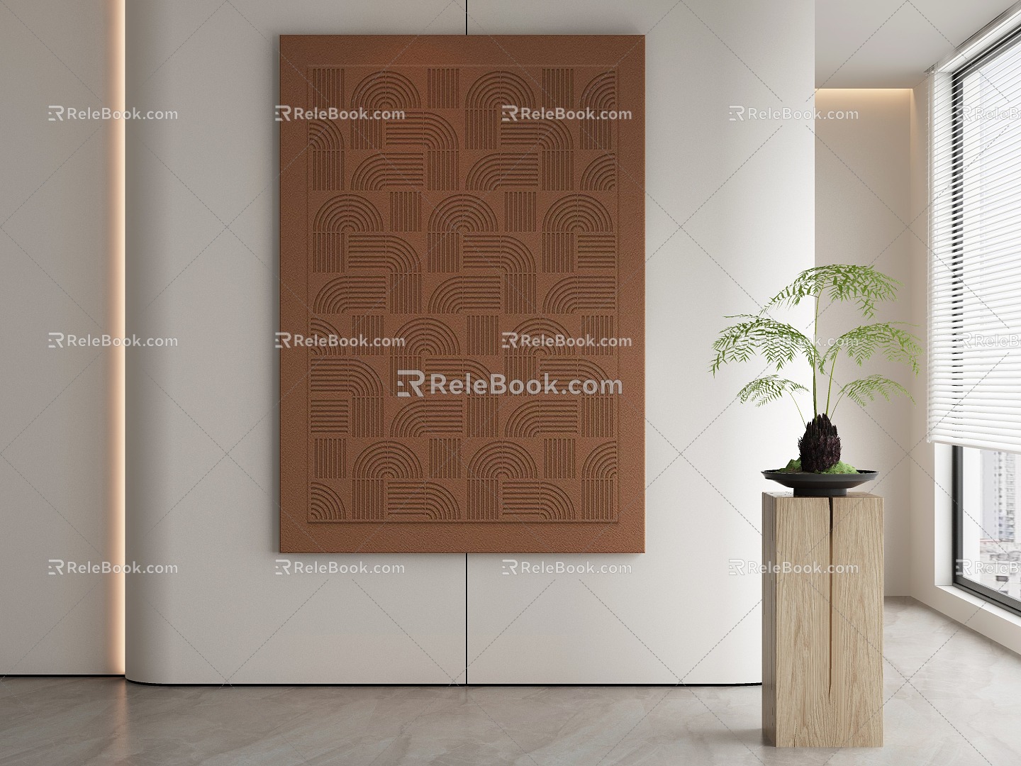 modern decorative painting 3d model