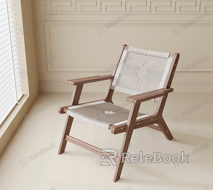 Mid-ancient style leisure chair model