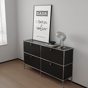 Modern Side Cabinet 3d model