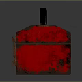 Toolbox tin box iron box plastic box container realistic 3d model