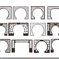 Chinese Style Wooden Room Partitions With Various Carved Patterns And Shapes