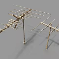 Industrial Antenna Equipment With Metal Rods And Stand Structure Design
