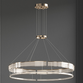 Light Luxury Chandelier 3d model