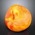 Fresh Ripe Juicy Peach With Vibrant Orange Yellow And Red Blush On Smooth Skin