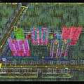 Aerial Planning of Modern High Rise Residential Community with Green Areas and Road Layouts