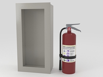 Modern fire extinguisher 3d model