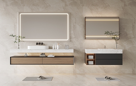 Modern bathroom cabinet 3d model