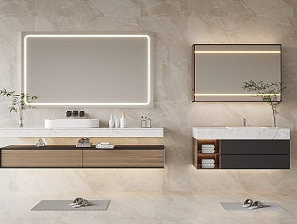 Modern bathroom cabinet 3d model