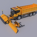 Snow Sweeper Snow Sweeper Engineering Vehicle 3d model