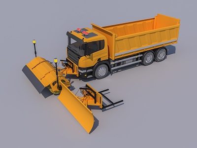 Snow Sweeper Snow Sweeper Engineering Vehicle 3d model