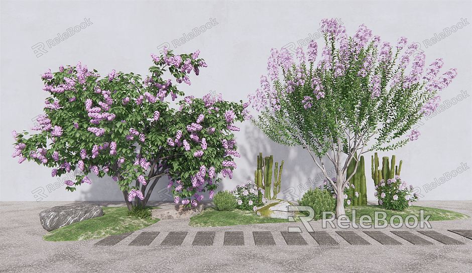 Modern tree landscape tree flower tree landscape plant tree model