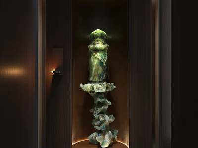 Chinese porch new Chinese porch new Chinese ornaments jade ornaments Zen ornaments 3d model
