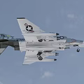 F4 fighter ghost f4p2 aircraft with cockpit with console 3d model