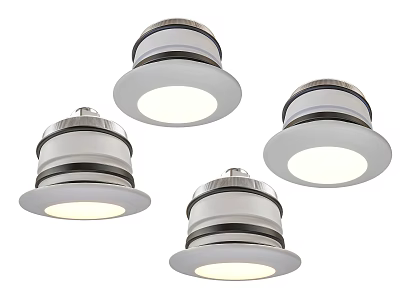 Modern recessed downlight metal downlight white minimalist downlight 3d model