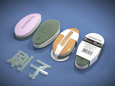 GUANGTO Laundry Brushes in Various Colors for Household Daily Cleaning Tools 3d model