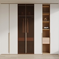 Modern minimalist wardrobe 3d model