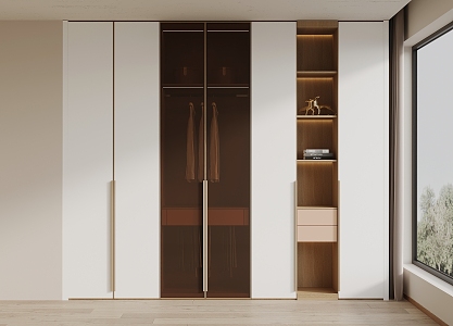 Modern minimalist wardrobe 3d model