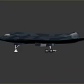 Advanced Stealth Fighter Jet With Blue Camouflage And Aerodynamic Military Design