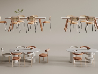 Cream wind table 3d model