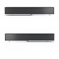 Modern Sleek Dark Colored TV Stand with Drawers and Stable Base Support Design