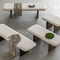 New Chinese Style Bed End Stool Bench 3d model