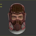 Vintage Industrial Leather Protective Gas Mask Fashion Accessory With Metal Details