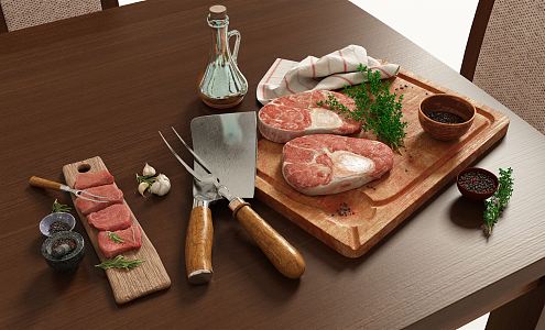 Modern Food 3d model