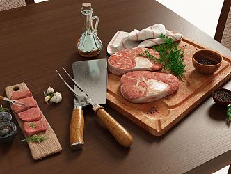 Modern Food 3d model